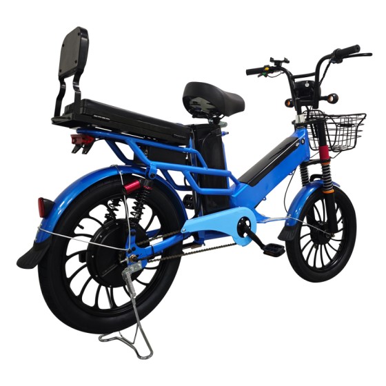 Export customized dual lithium battery electric bicycles with ultra long range and rear folding shelves